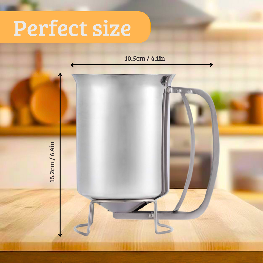 Batter dispenser for baking