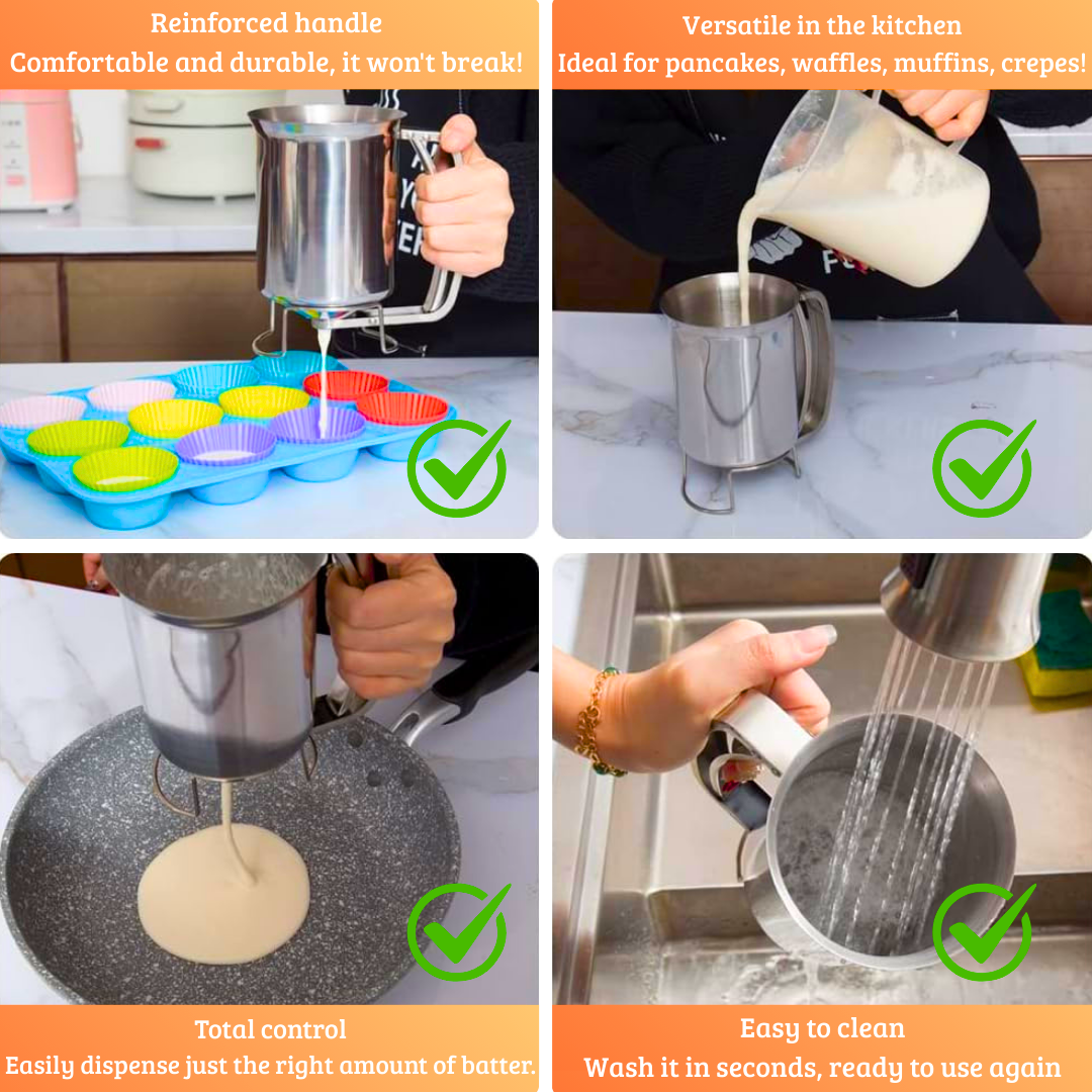 Batter dispenser for baking
