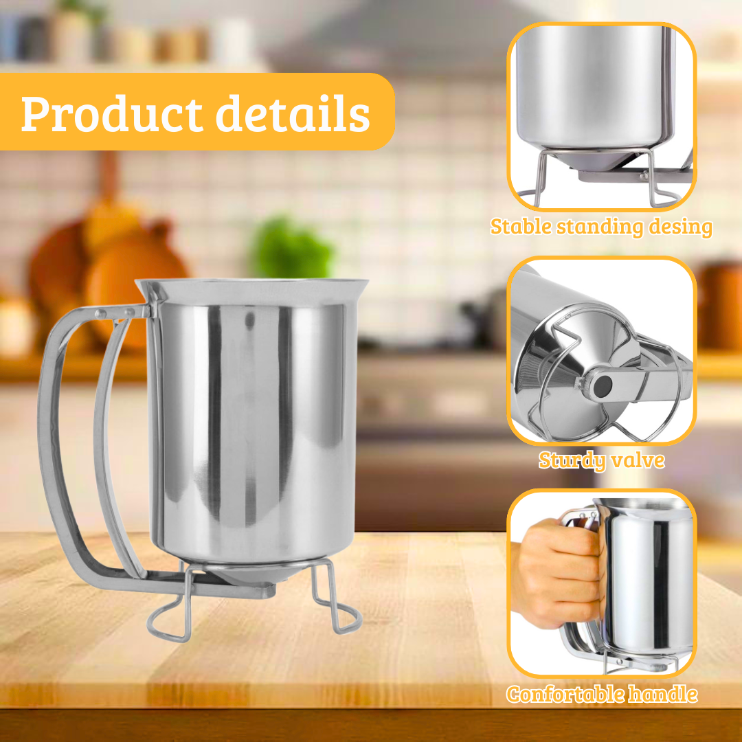 Batter dispenser for baking
